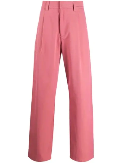 Acne Studios Straight-leg Trousers In Pink
