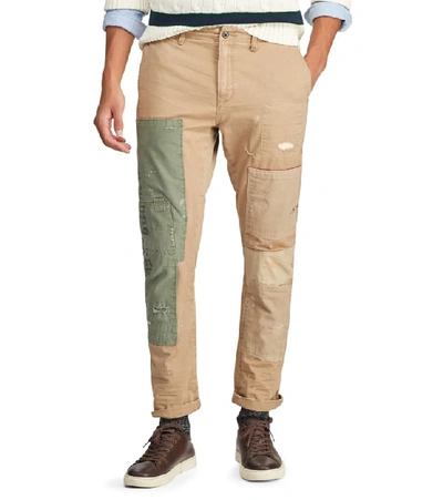 Polo Ralph Lauren Classic Tapered Fit Paint-splatter Pants In Multi