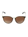 Versace Women's Round Sunglasses, 54mm In Havana/brown Gradient