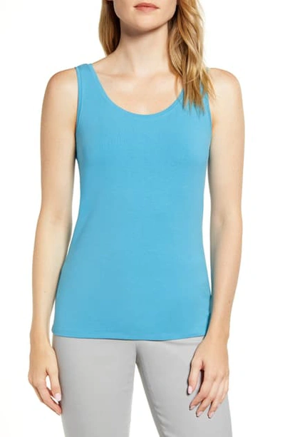 Nic And Zoe Nic+zoe Perfect Tank In Deep Turquoise