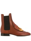 Chloé C Chelsea Boots In Brown