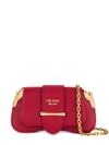 Prada Saffiano Leather Sidonie Small Bag In Red