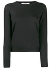 Roberto Collina Round Neck Knitted Top In Black