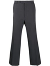 Prada Straight Tailored Trousers In Grey