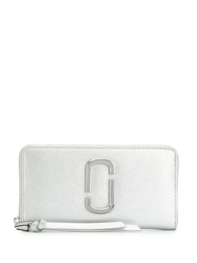 Marc Jacobs Standard Continental Wallet In Silver