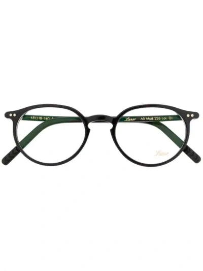 Lunor Round Frame Glasses In 黑色