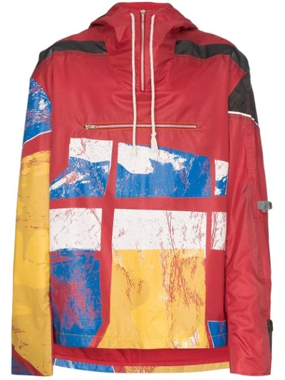 Bethany Williams Graphic-print Hooded Raincoat In Multicolour