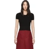 Alexander Mcqueen Cropped Knitted Top In 1000 Black