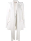 Alexander Mcqueen Oversized Lapel Blazer In White