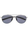 Dita Eyewear Embossed Aviator Sunglasses In Silver