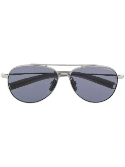 Dita Eyewear Embossed Aviator Sunglasses In Silver