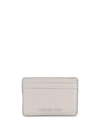 Michael Michael Kors Logo Plaque Cardholder In Grey