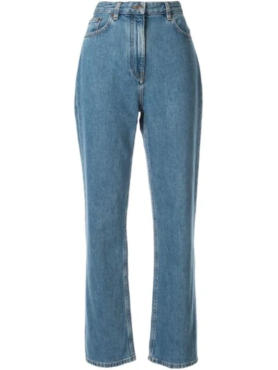 The Row Charlee High-rise Straight-leg Jeans In Blue