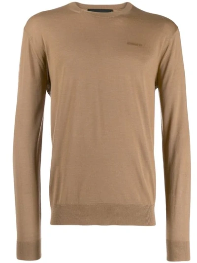 Dsquared2 Knitted Sweatshirt In Neutrals