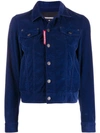 Dsquared2 Schmale Cordjacke In 477 Blue