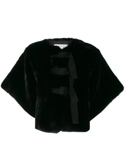 Golden Goose Faux Fur Jacket In Black