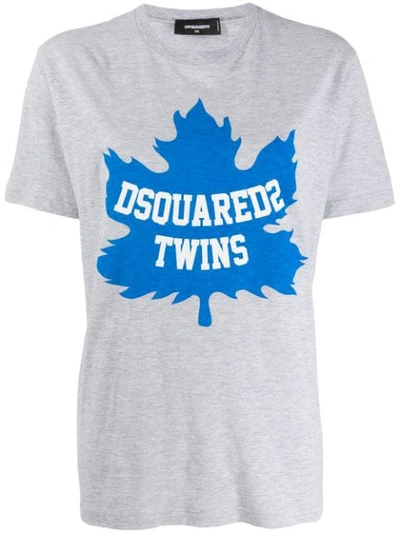 Dsquared2 Grey Cotton T-shirt
