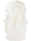 Twinset Ruffled Dress In White