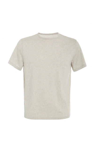 Officine Generale Cotton-jersey T-shirt In Grey