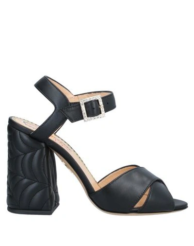 Charlotte Olympia Sandals In Black