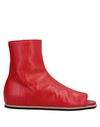 Vionnet Ankle Boots In Red