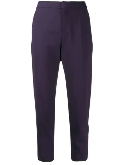 Chloé Straight-leg Trousers In Blue