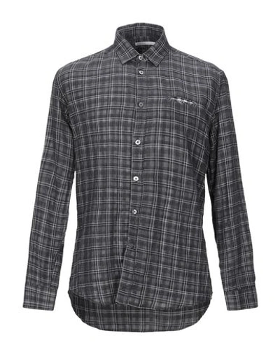 Grey Daniele Alessandrini Shirts In Steel Grey