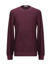 Paolo Pecora Sweaters In Garnet