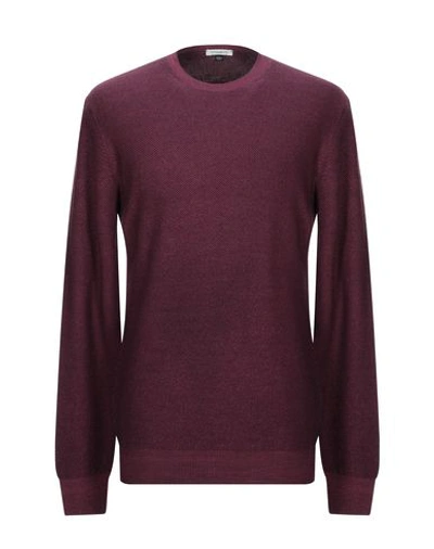 Paolo Pecora Sweaters In Garnet