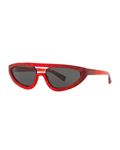Alain Mikli Fiare Cat-eye Acetate Sunglasses In Red
