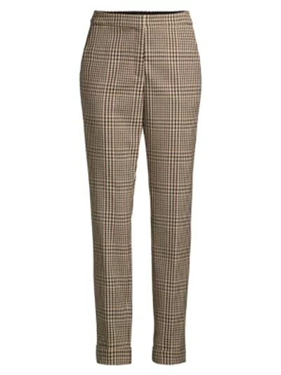 Lafayette 148 Clinton Heritage Plaid Cuffed Pants In Melba Multi