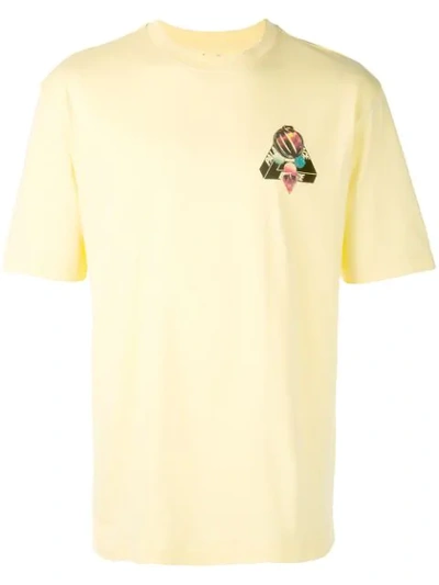 Palace Sans Ferg T-shirt In Yellow