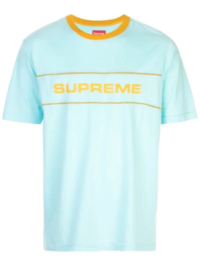 Supreme Team Ringer T-shirt In Blue