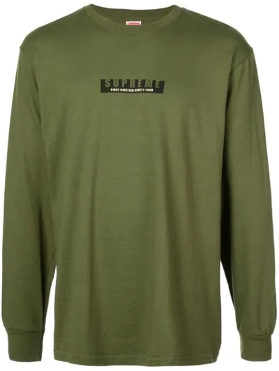 Supreme 1994 L/s Tee In Green