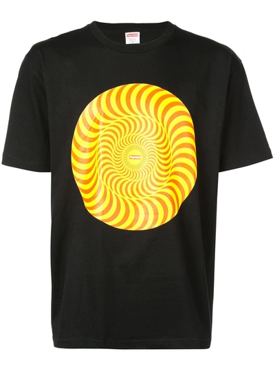 Supreme Spitfire Classic Swirl T-shirt In Black