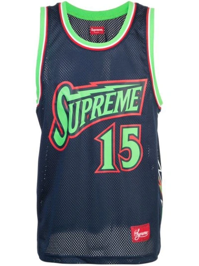 新品 Supreme Bolt Basketball Jersey ネイビー M Supreme Bolt Basketball Jersey In Blue | ModeSens