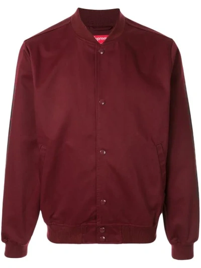 Supreme Anti Hero Bomber Jacket In Red | ModeSens