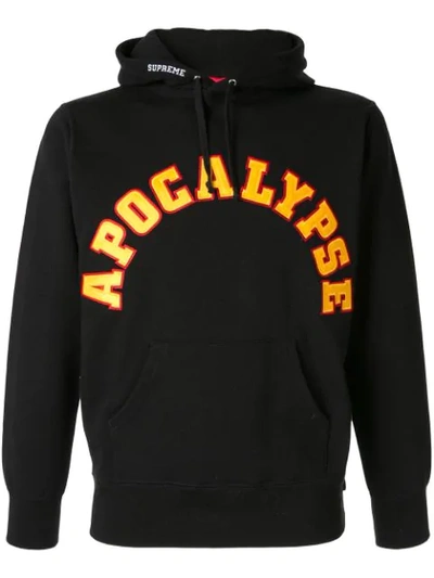 Supreme Apocalypse Patch Hoodie In Black