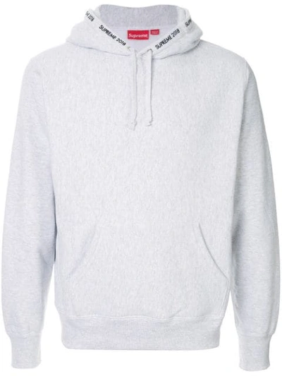 Supreme Channel Hoodie In Grey