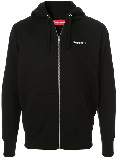 Supreme 666 Zip-up Sweatshirt In Black ModeSens