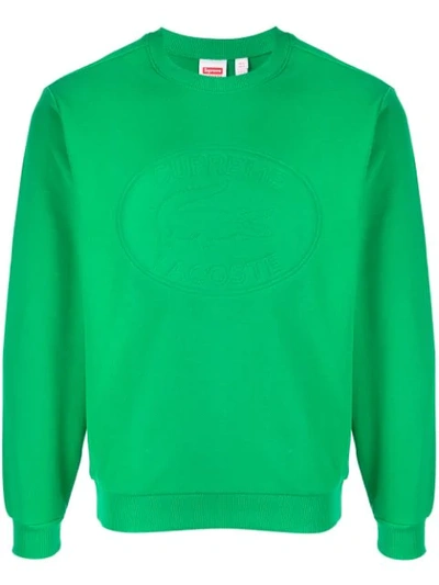 Supreme Logo Sweatshirt In Green