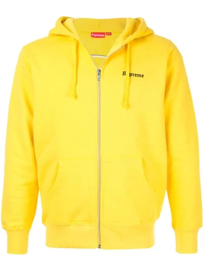 Supreme Sweatshirt Hoodie In Yellow