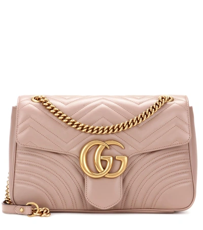 Gucci Gg Marmont Medium Shoulder Bag In Neutrals