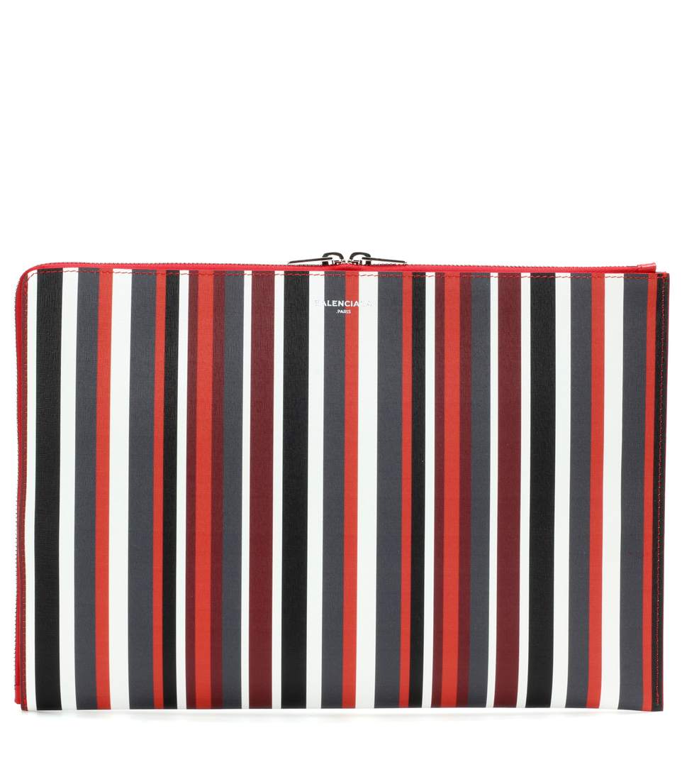 balenciaga red clutch