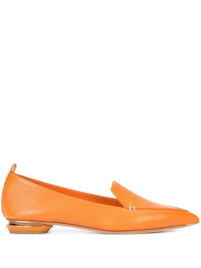 Nicholas Kirkwood 18mm Beya Loafers In Orange