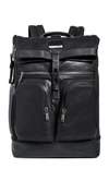 Tumi Alpha Bravo London Roll-top Backpack In Black
