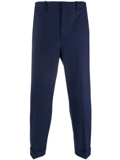 Neil Barrett Straight-leg Trousers In Blue