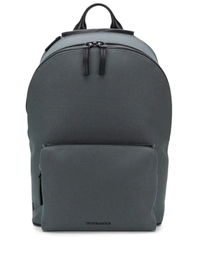 Troubadour Slipstream Zipped Backpack In Grey