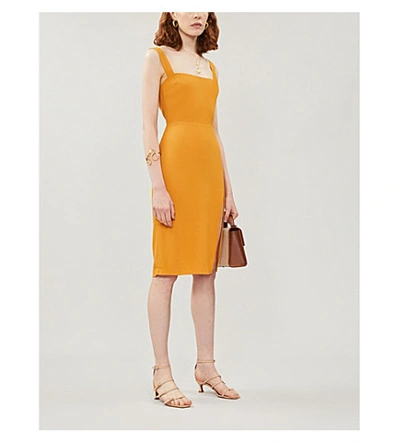 Reformation Christina Crepe Midi Dress In Sunflower | ModeSens