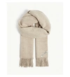 Acne Studios Canada Oversized Wool Scarf In Oatmeal Melange